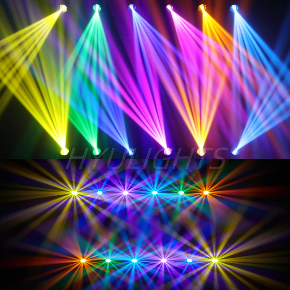 Mini 200W LED Moving Head Beam & Spot – 2PCS with Gobos & Prisms - Image 5