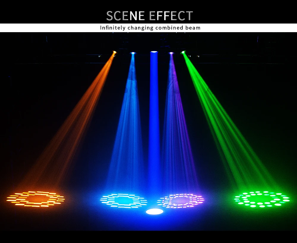 SHEHDS 150W LED Moving Head Beam – 2PCS Stage & Wedding Lights - Image 17