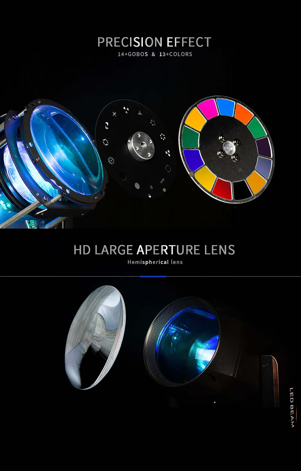 SHEHDS 150W LED Moving Head Beam – 2PCS Stage & Wedding Lights - Image 14