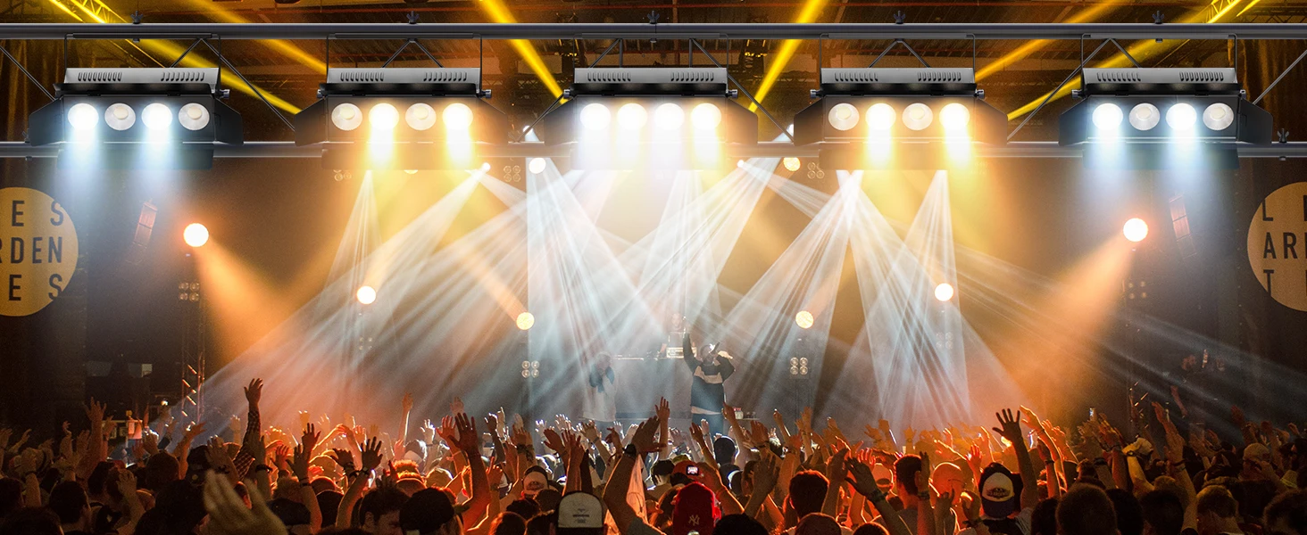 Fieryzeal 200W COB LED Stage Lights (2PCS) – Warm & Cool White DMX512 Spotlights - Image 12