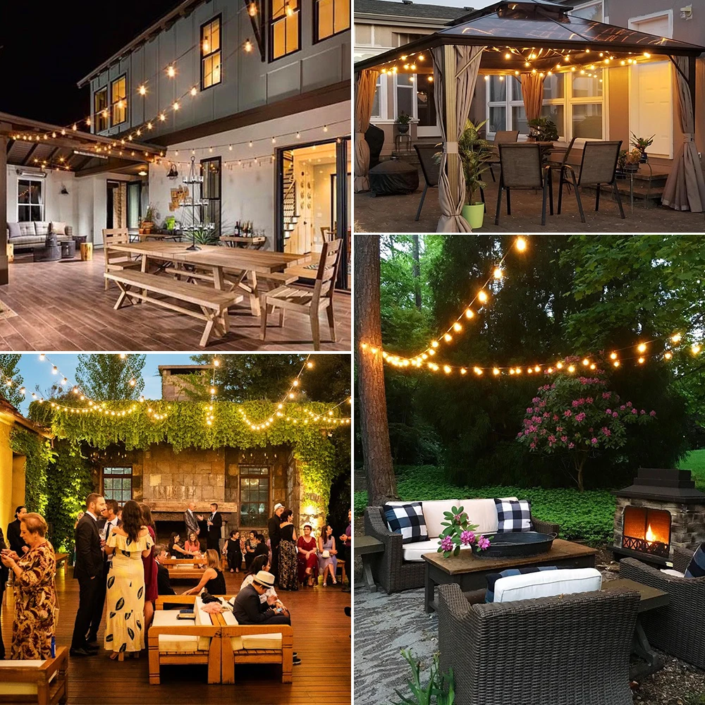 Outdoor ST38 LED String Light Set – Garden, Patio & Wedding Decoration - Image 16