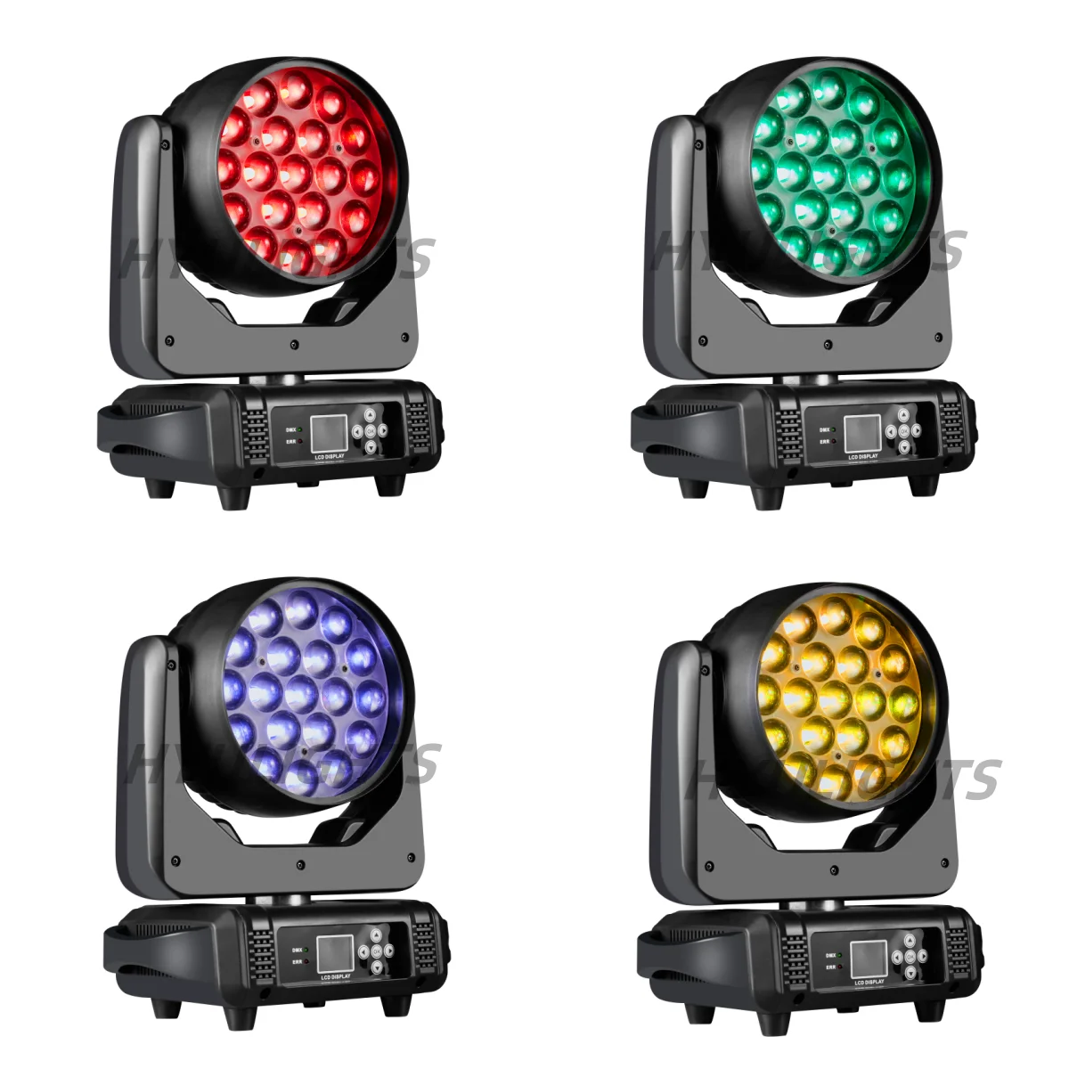 Professional 19×15W RGBW Zoom Moving Head – 2PCS DJ & Bar Lights - Image 10