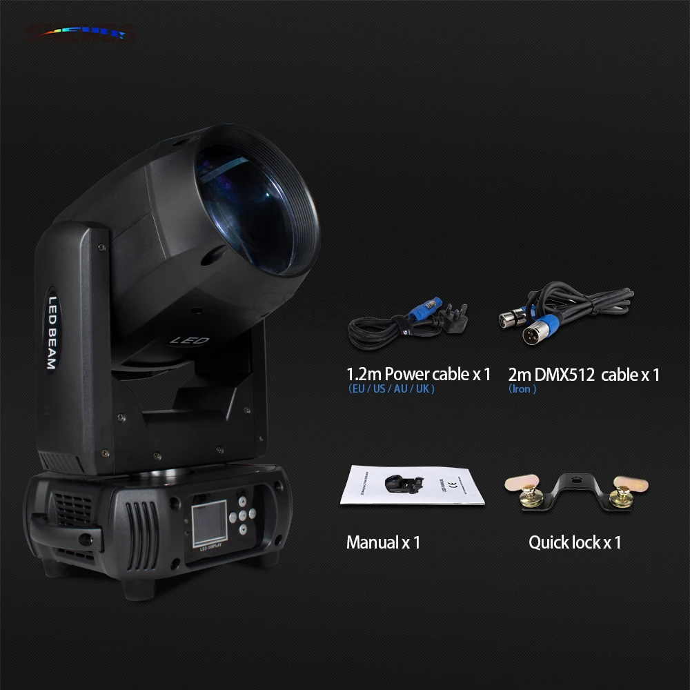 SHEHDS 150W LED Moving Head Beam – 2PCS Stage & Wedding Lights - Image 4