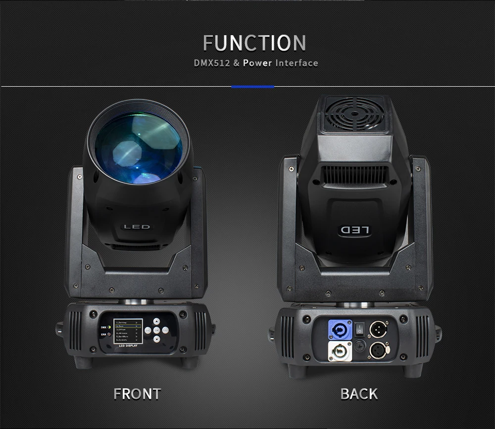 SHEHDS 150W LED Moving Head Beam – 2PCS Stage & Wedding Lights - Image 21