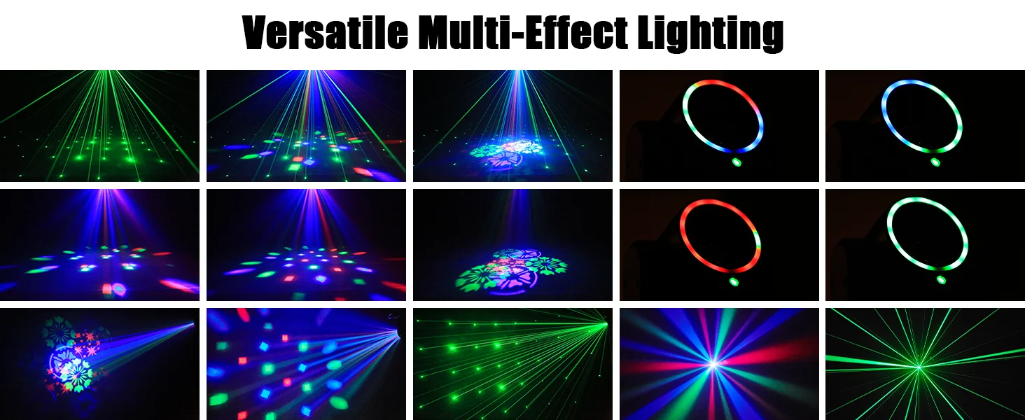 U'King Mini 30W RGB Moving Head Beam Light – DMX Sound Activated - Image 8