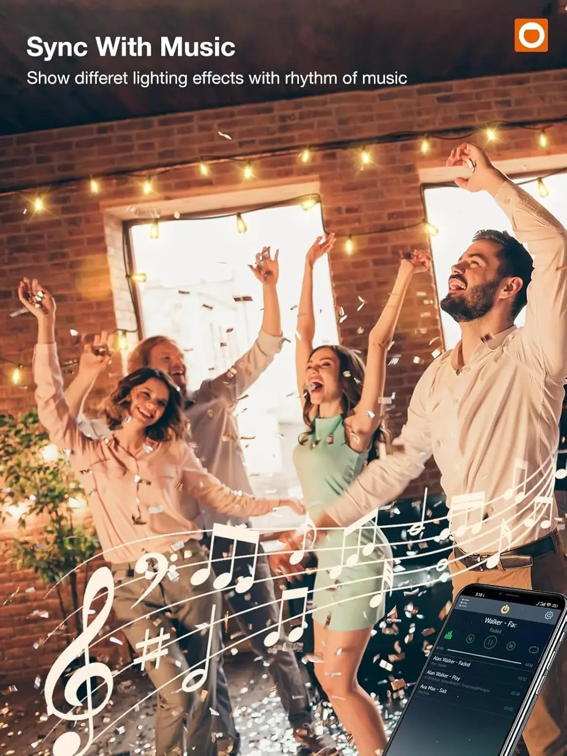 150FT Waterproof LED Patio String Lights with Replaceable Bulbs - Image 16