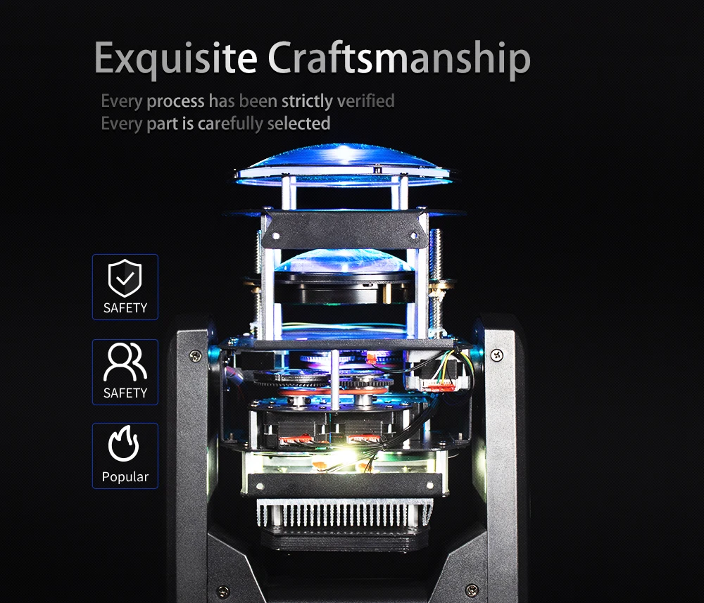 SHEHDS 150W LED Moving Head Beam – 2PCS Stage & Wedding Lights - Image 20